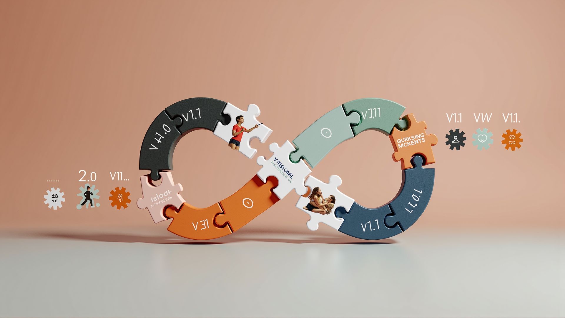 Calm, abstract background illustrating the DGH A concept of intentional living and daily mindfulness.